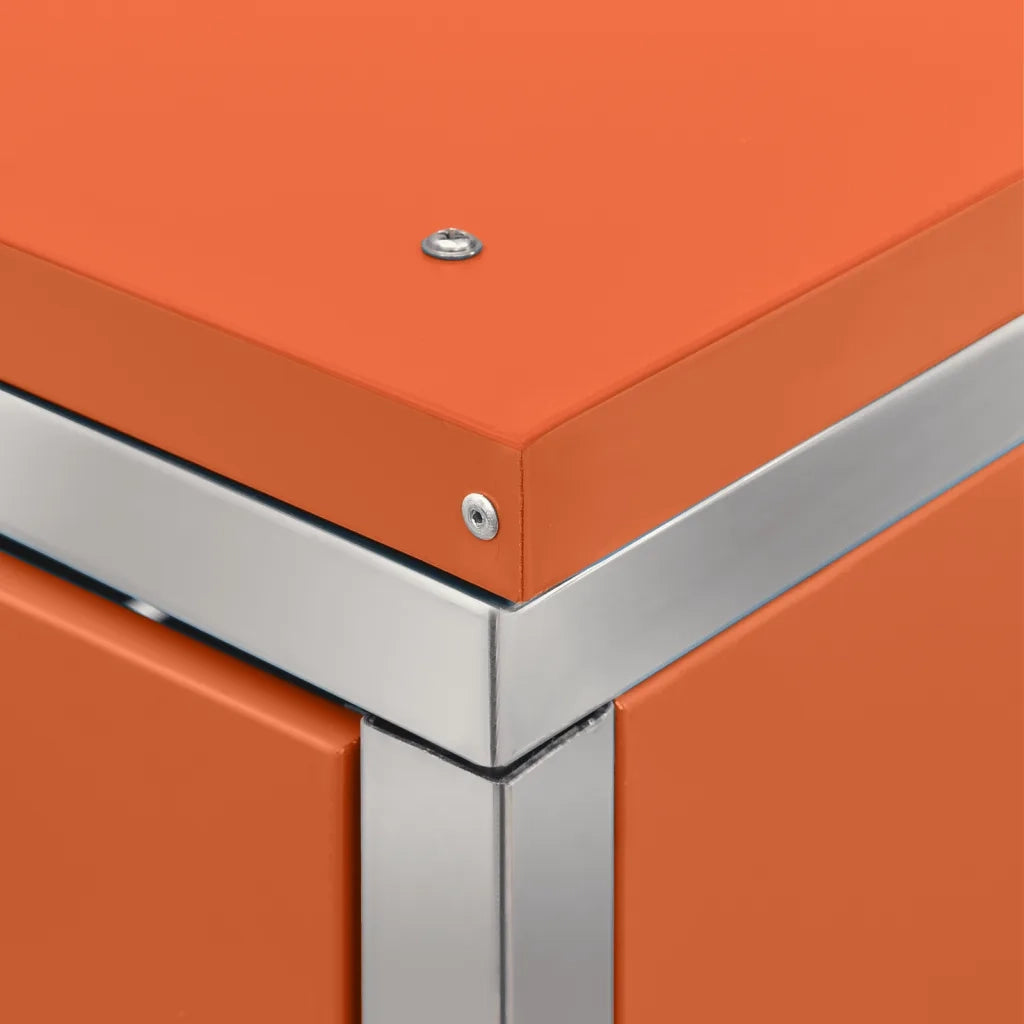 Copribidone per Spazzatura Singolo 69x77,5x112,5cm Acciaio Inox 149564