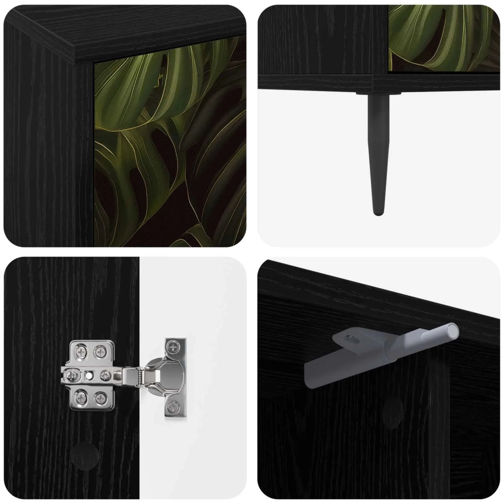 Mobile TV ELBURG 102 x 33 x 51 cm Rovere Nero 8007053
