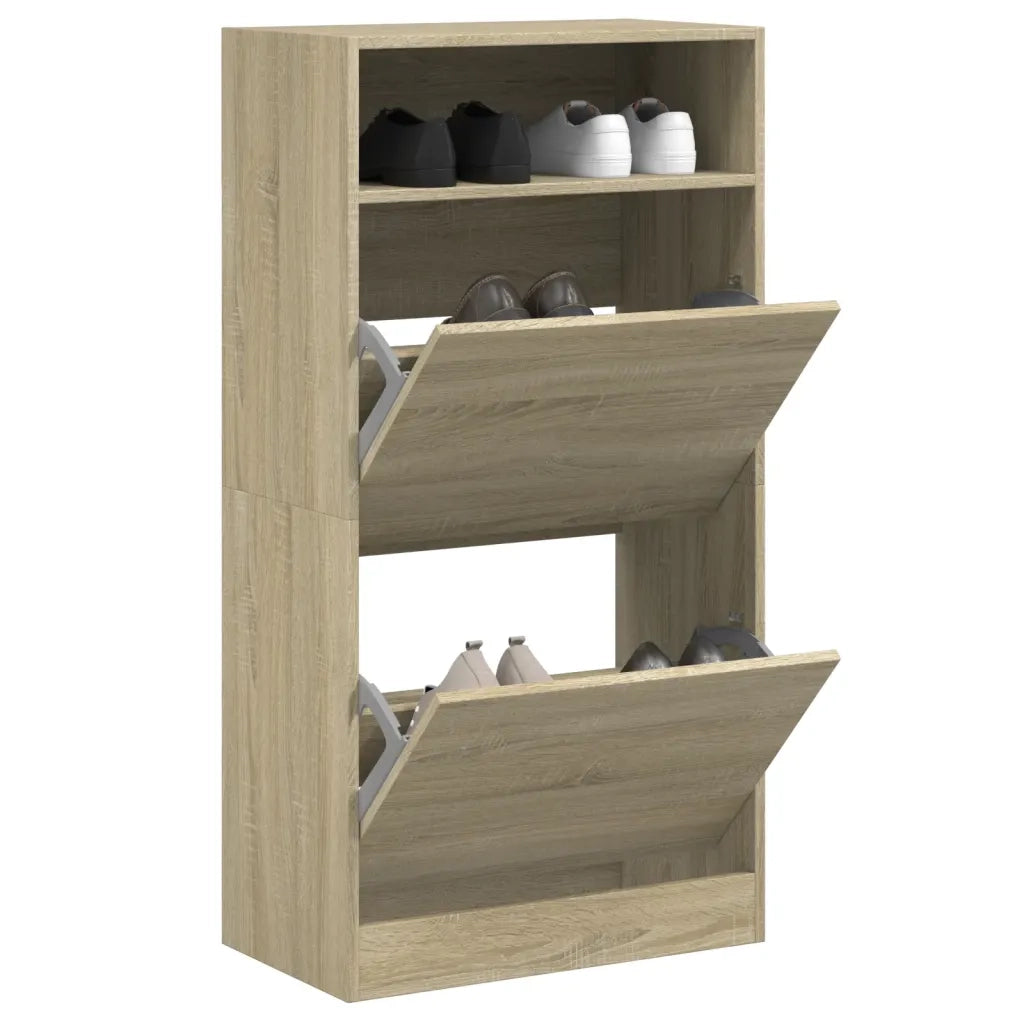Scarpiera | Mobile per scarpe Rovere Sonoma 60x34x116 cm in Legno Multistrato