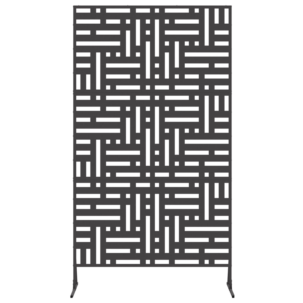 Schermo di Privacy 180 cm Acciaio Nero