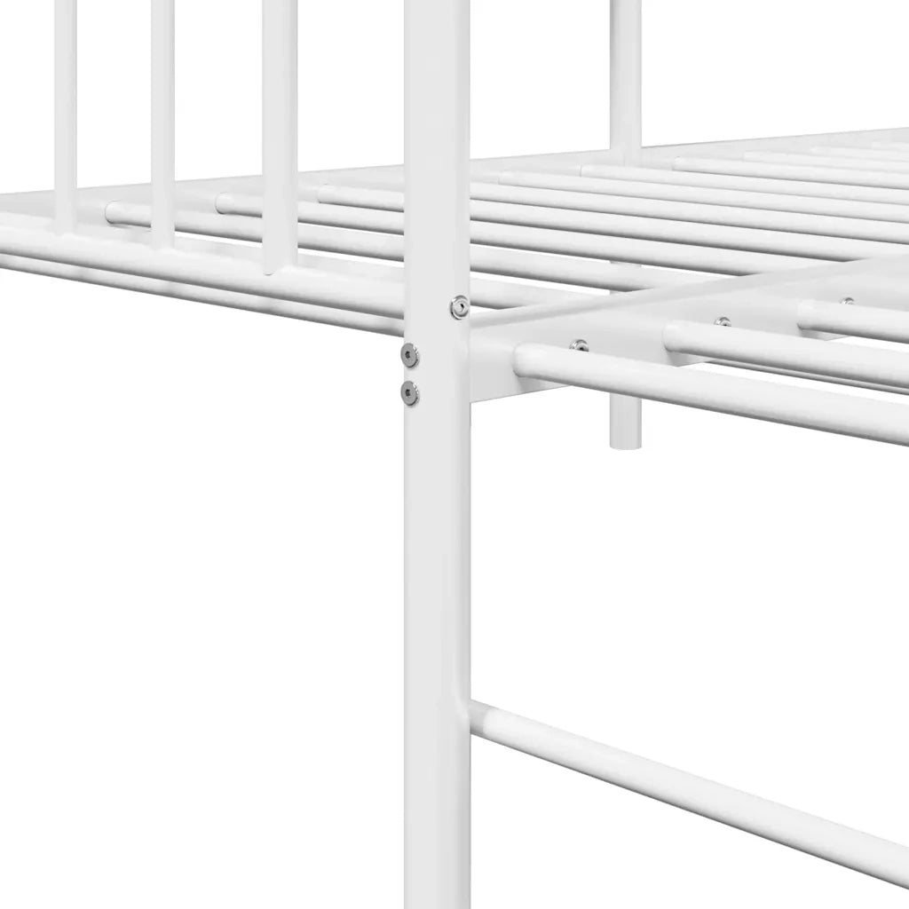 Struttura per letto di giorno Bianco 75 x 190 cm Acciaio 42002677