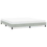 Giroletto senza Materasso Grigio Chiaro 180x220 cm Velluto 4101415