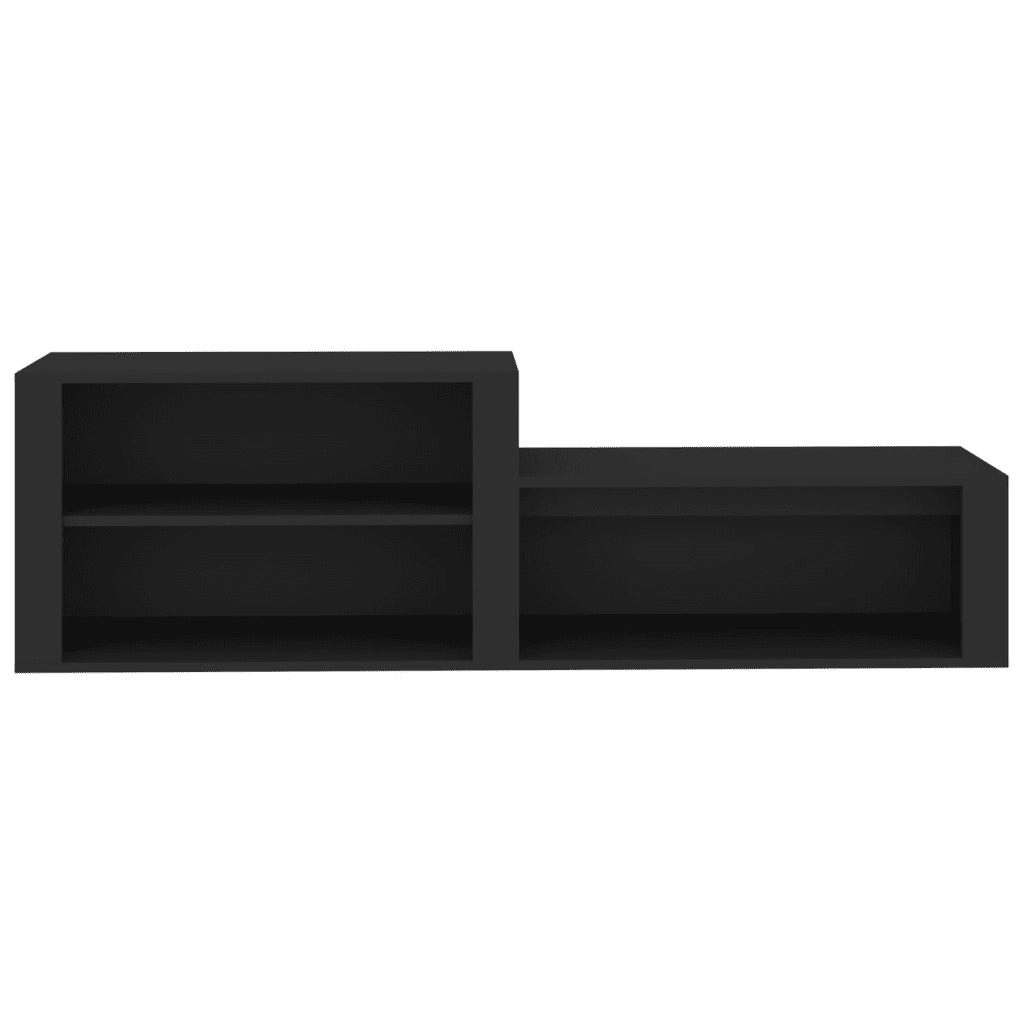 Scarpiera | Mobile per scarpe Nero 150x35x45 cm in Legno Multistrato