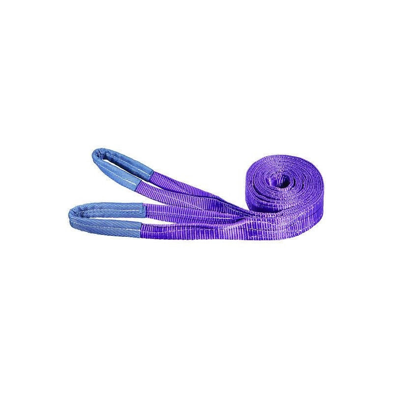 Vigor Tirante per Sollevamento Poliestere 100% Portata 1000 Kg 5 m 30 mm Doppio Strato Asole Rinforzate colore Viola