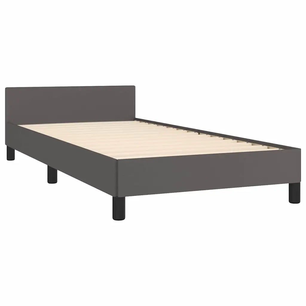 Giroletto con Testiera senza Materasso Grigio 100x200 cm 347487