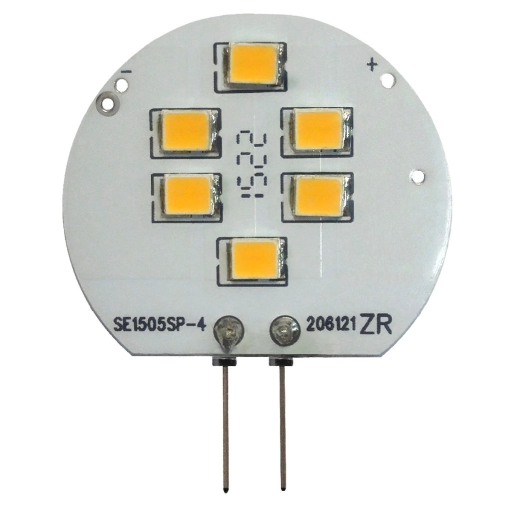 Lampadina LED JC G4 12V 1,5W 3000K piatta Polux Platinum