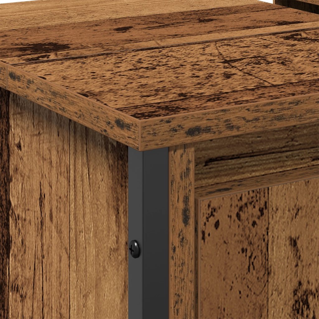 Mobile Lavabo Vecchio Legno 60x35x60 cm Legno ingegnerizzato