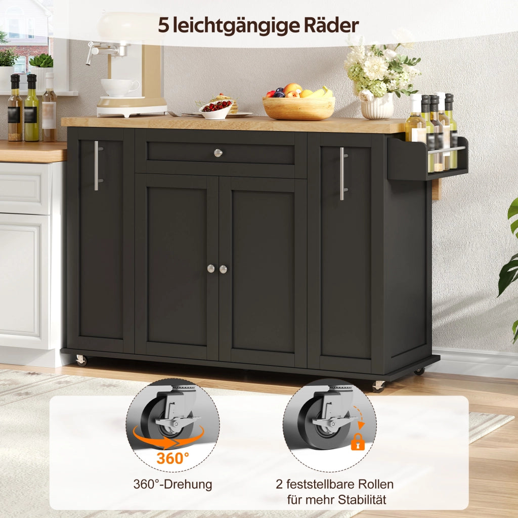 Mobile da cucina con cassetti ¨C Minimal ¨C Effetto legno, 120¡Á45¡Á87cm