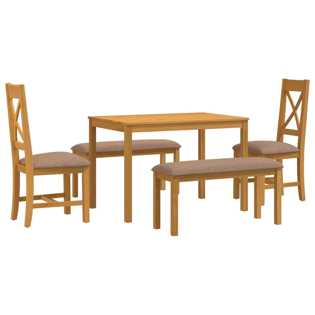 Set da pranzo 5 pz Grigio Legno di Quercia Massello 3430290