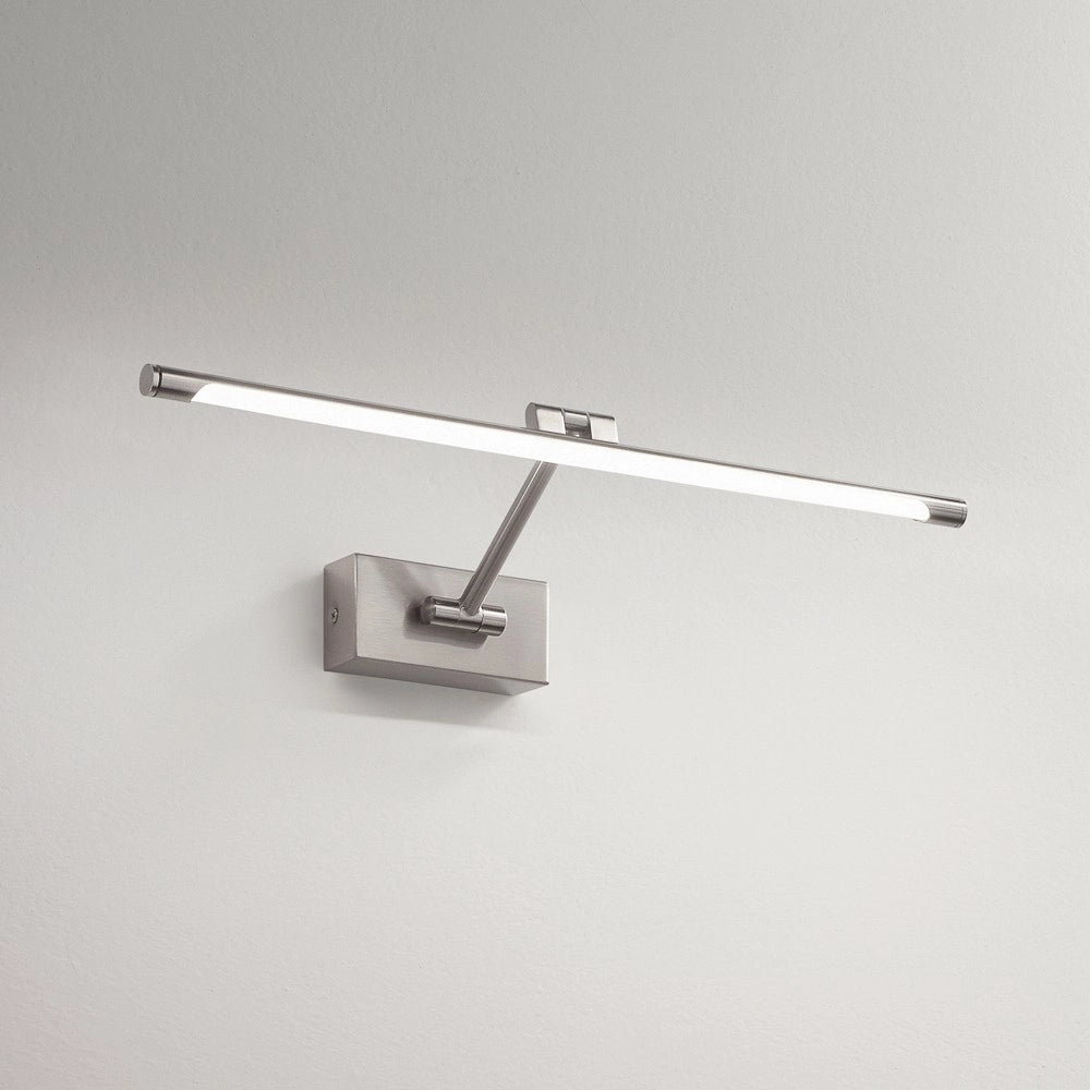 Lampada a Parete GAP 12W LED 591lm 4000K Struttura in Metallo Cromo e Diffusore Sintetico - Design Moderno per Interni - Gea Luce