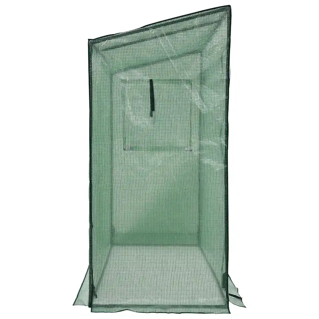 Serra passante con porta a cerniera e finestra ventilata 200 x 80 x 173 cm acciaio verde 02_0045931