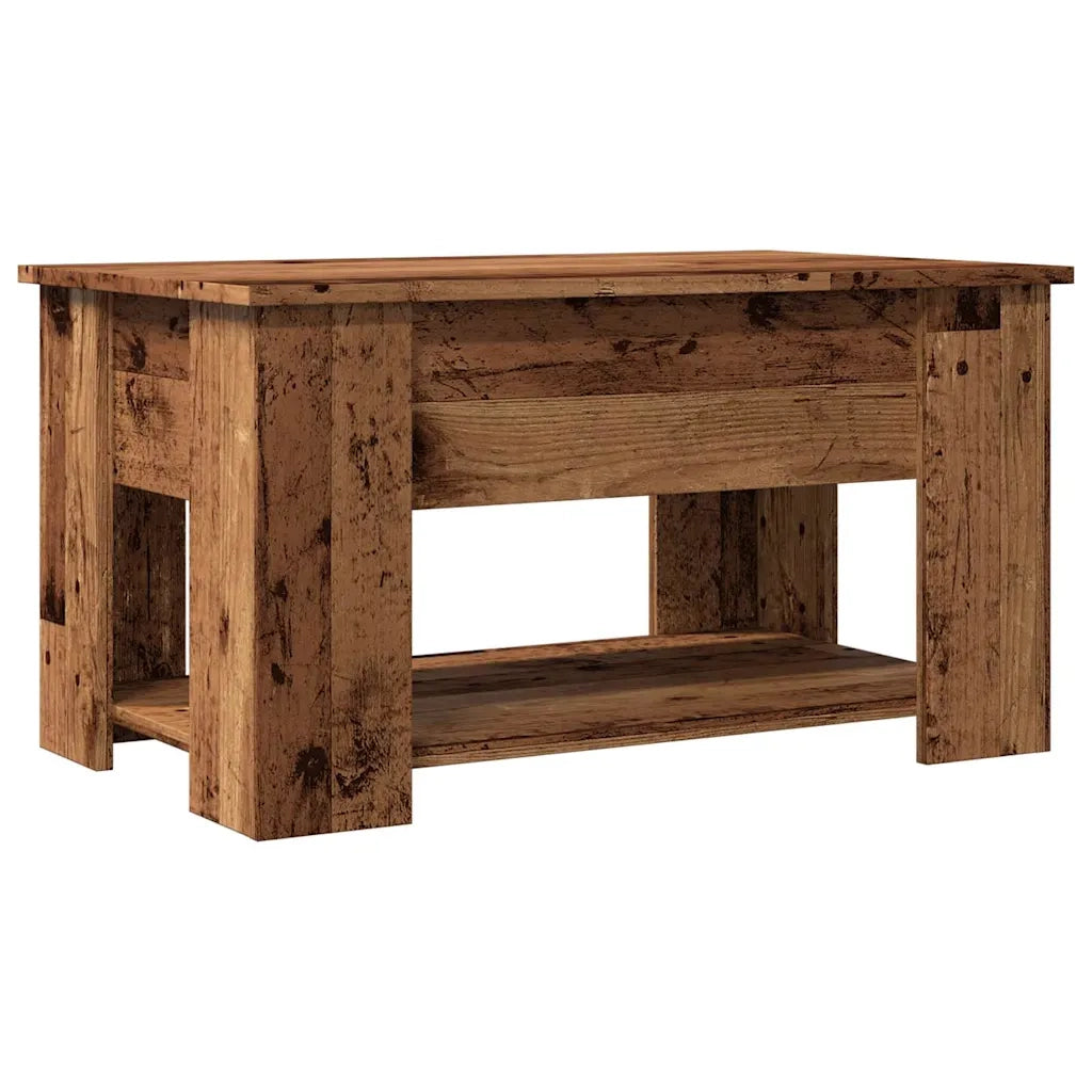Tavolino da Salotto Legno Antico 79x49x41 cm Legno Multistrato