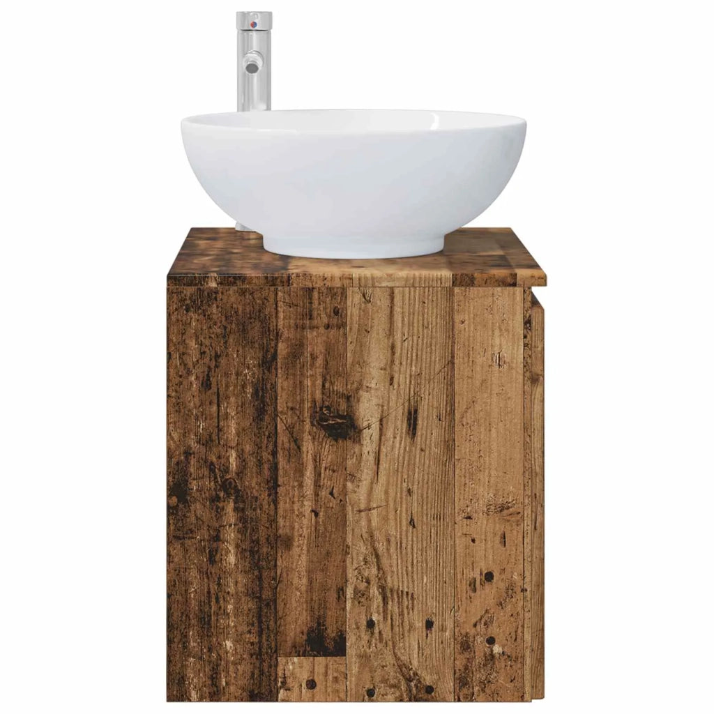 Mobile Lavabo da Parete Legno antico 49,5 x 44,5 x 65 cm 890450