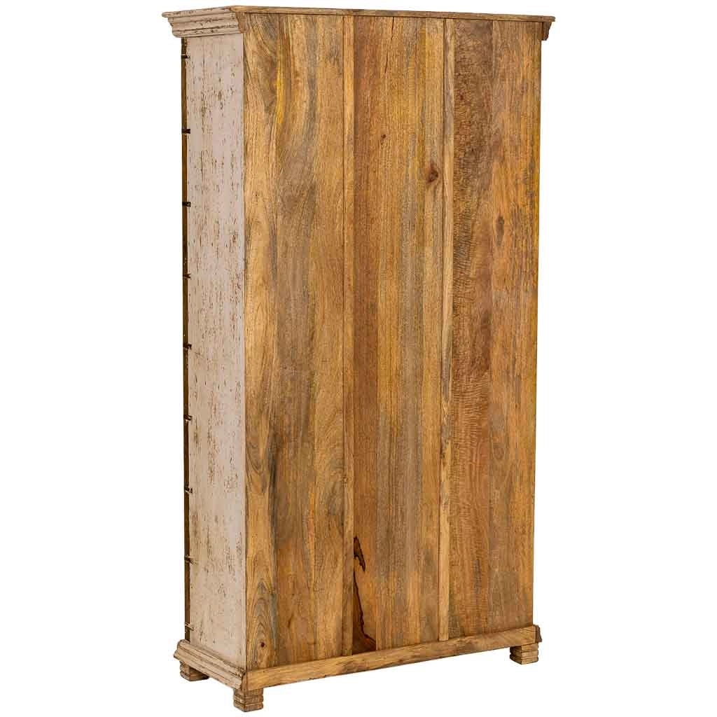 Libreria/scaffale in legno artigianale, 100x40x180h cm, bianco