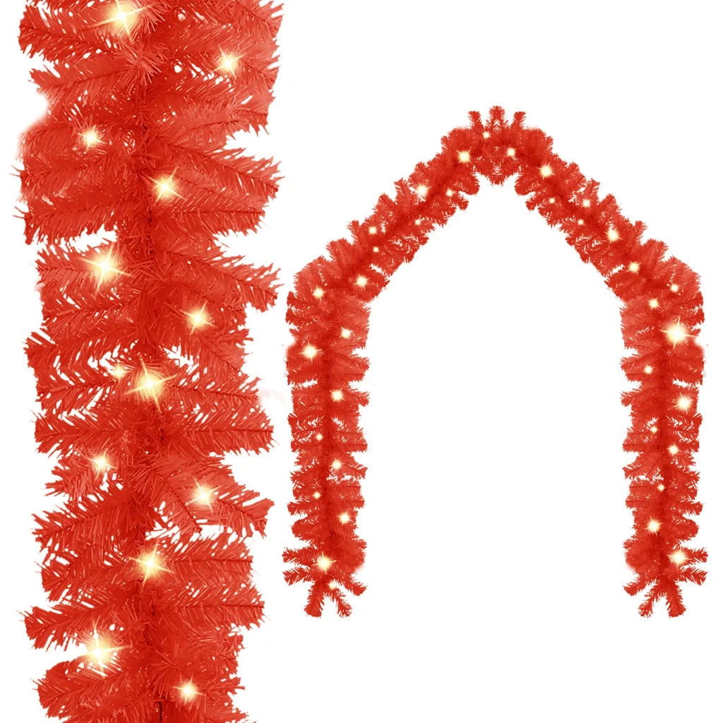 Ghirlanda Natalizia con Luci a LED 5 m Rosso