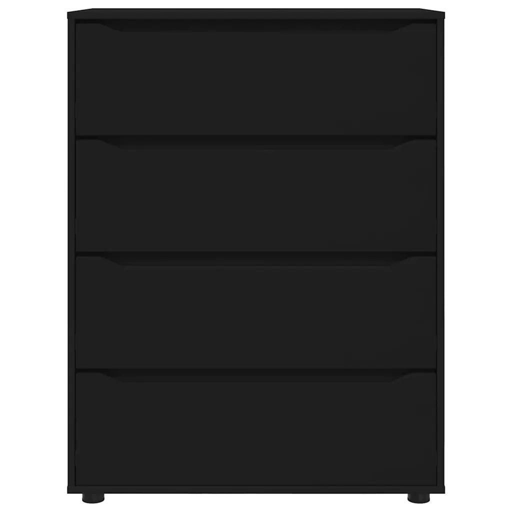 Armadi di Stoccaggio Nero 80 x 48 x 105 cm Legno multistrato