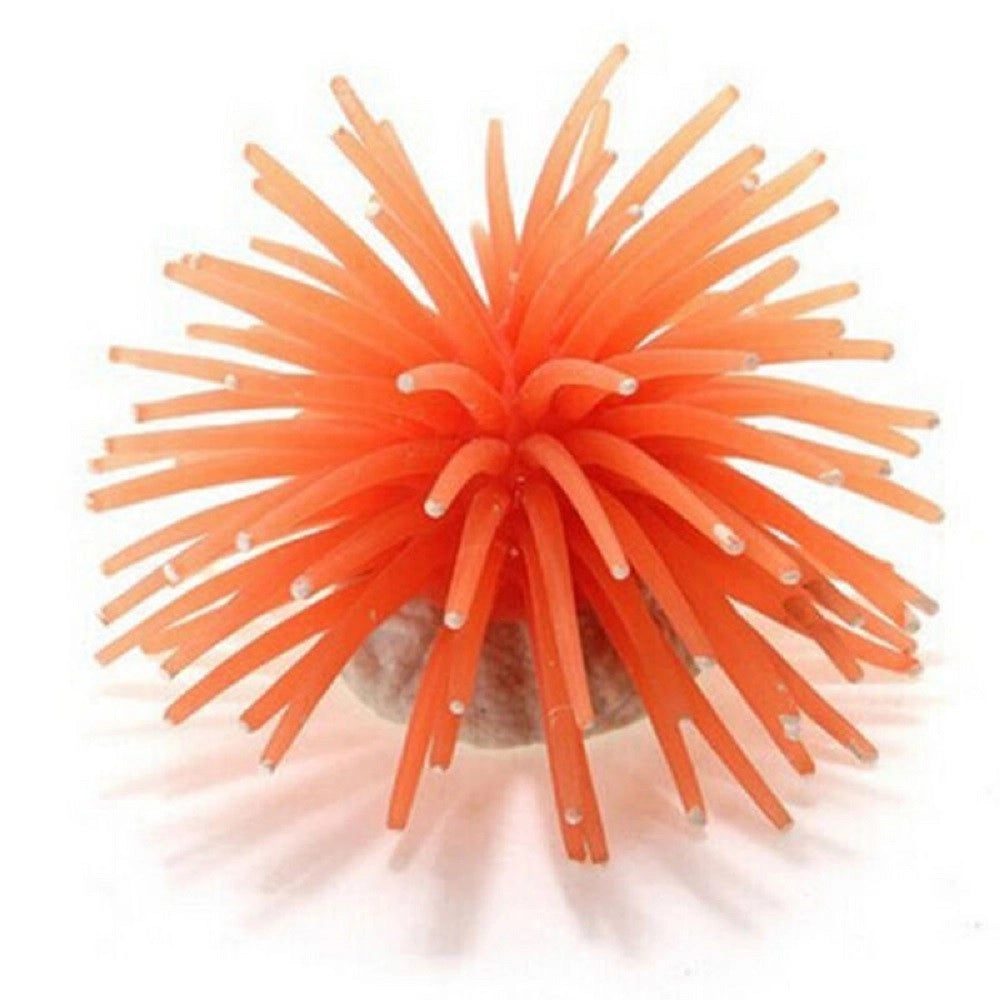 Trade Shop - Pianta Finta Corallo Silicone Arancione Artificiale Per Decorazioni Acquario -