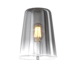 LUMETTO BIANCO 1 LUCE CROMO 1164BI-PT-CR