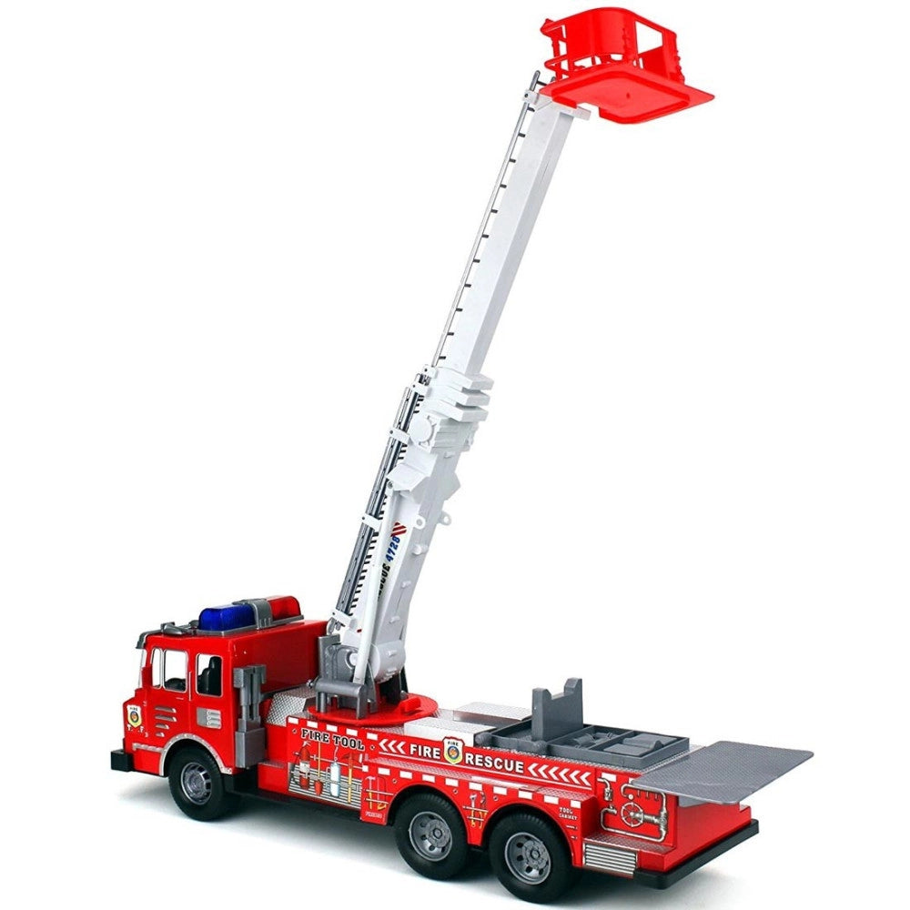 Trade Shop - Camion Dei Pompieri A Frizione Vigili Del Fuoco Veicolo Giocattolo Bambini F0358 -