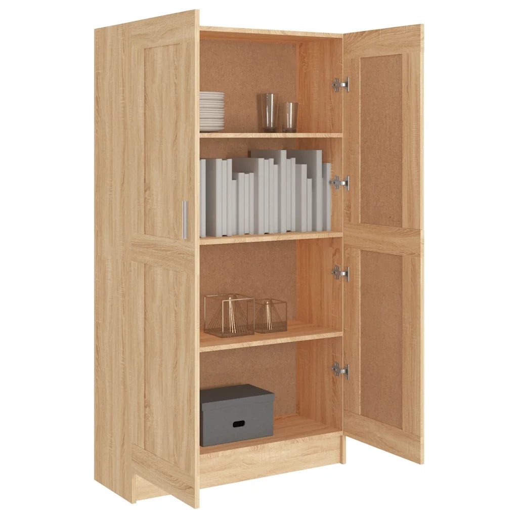 Libreria Rovere Sonoma 82,5x30,5x150 cm in Legno Multistrato 802726