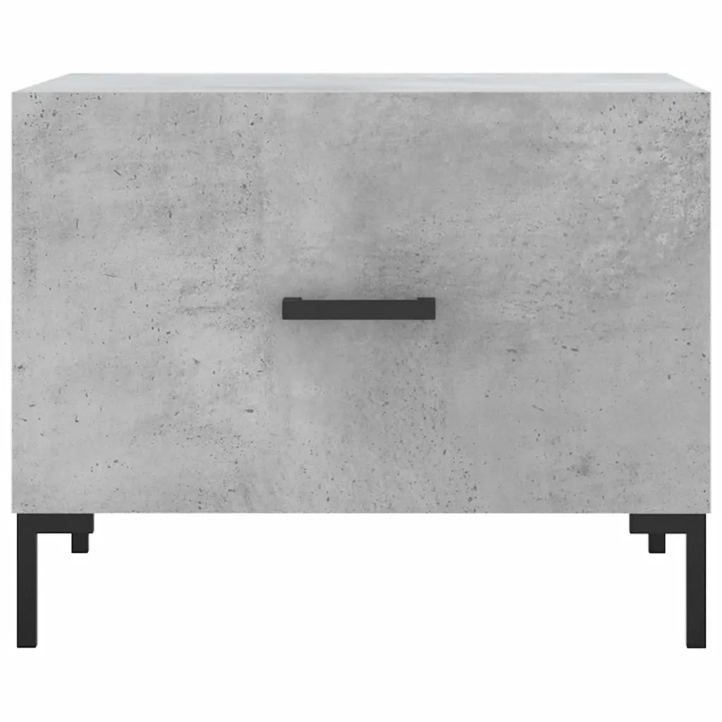 2 pz Tavolini salotto | Tavolino da caff¨¨ | Tavolino da Soggiorno Grigio Cemento 50x50x40 Legno Multistrato