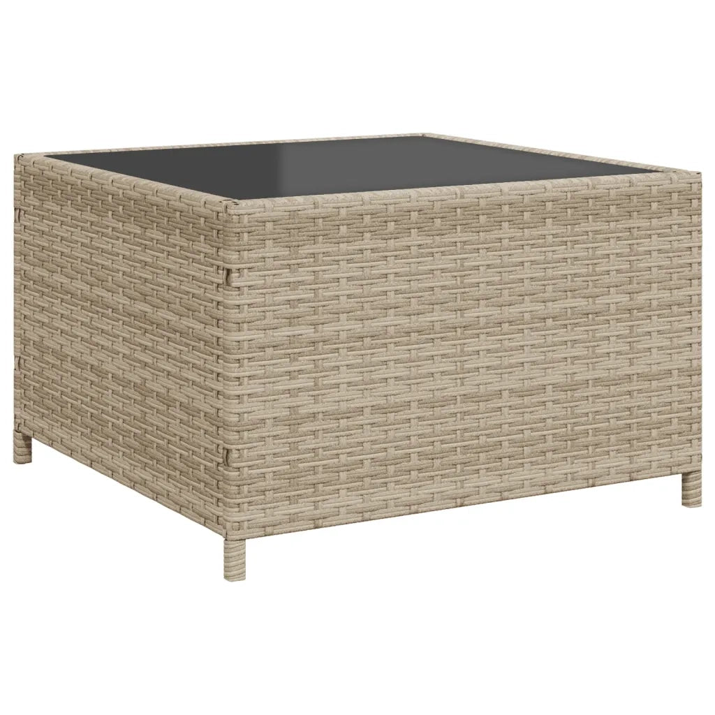 vidaXL Divano Giardino Tavolo e Cuscini a L Grigio Chiaro Polyrattan