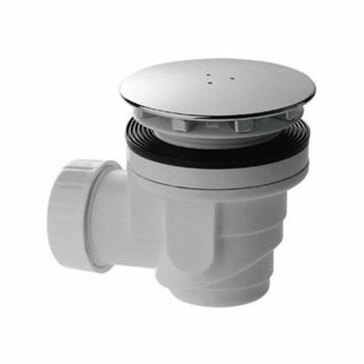 Piletta doccia piastra cromata d .90 uscita d.40 piatto foro 60 c