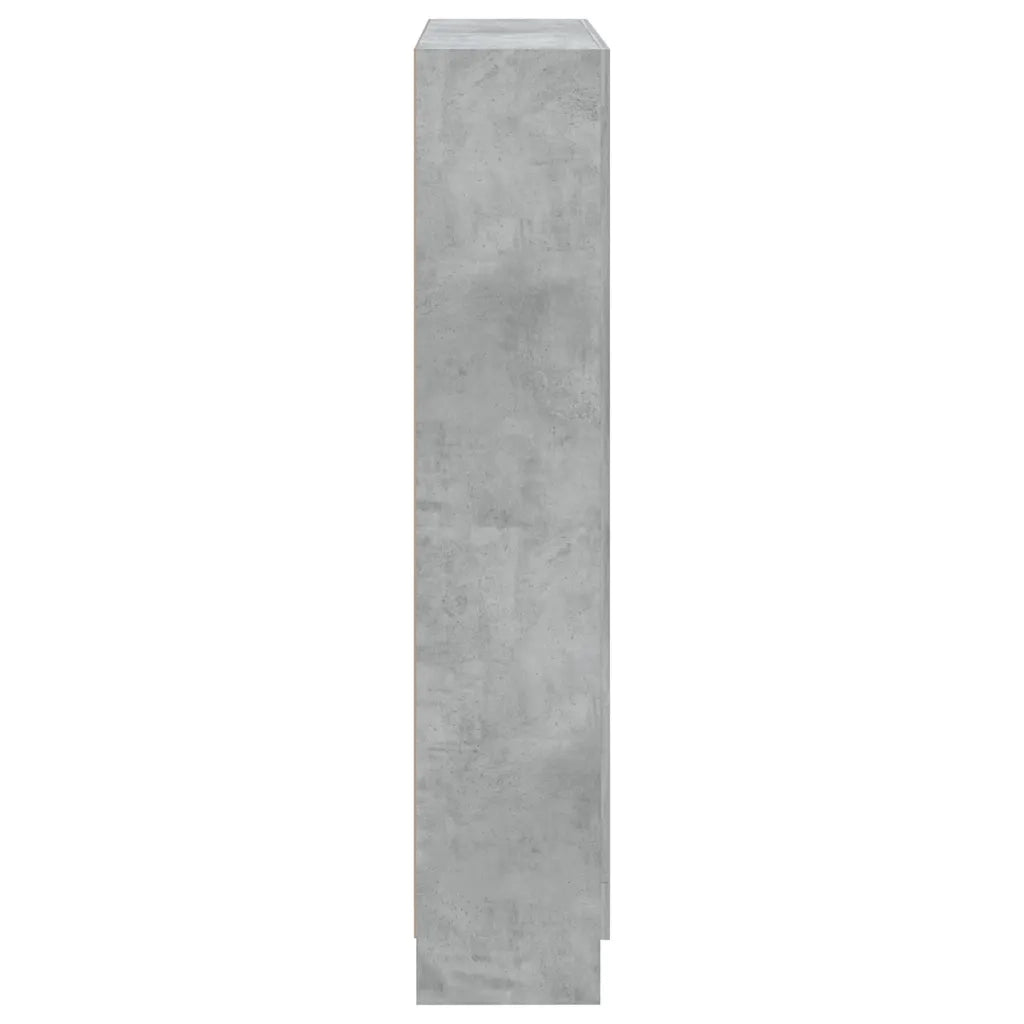 Libreria Grigio Cemento 82,5x30,5x150 cm in Legno Multistrato 802727