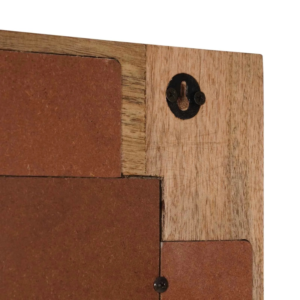 Specchio da bagno con archiviazione Naturale 50 x 70 x 3 cm 4018291