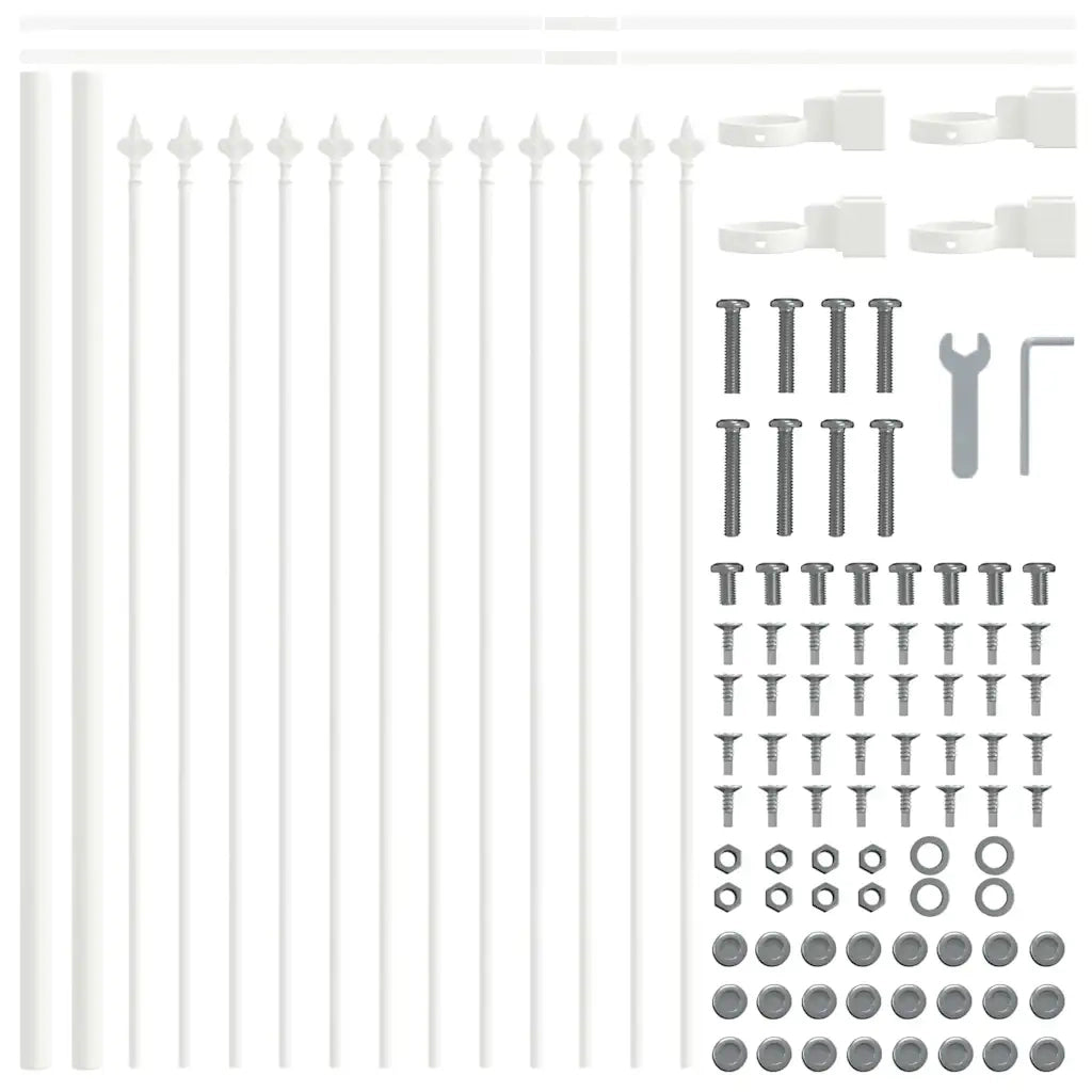 Recinzione per Giardino 3 pcs Bianco 5,1 x 0,6 m 3334058