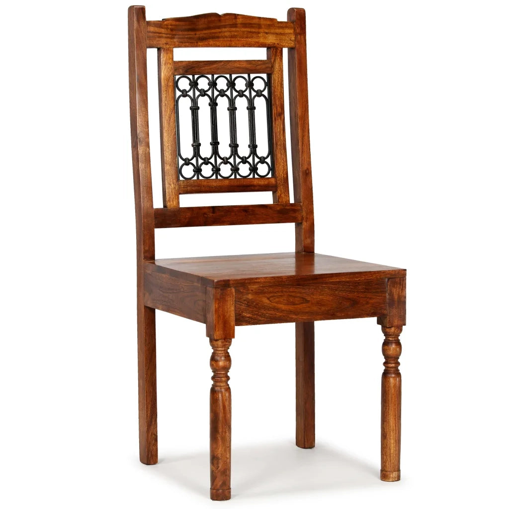 Sedie da Pranzo 6 pz in Legno Massello Classiche 275272