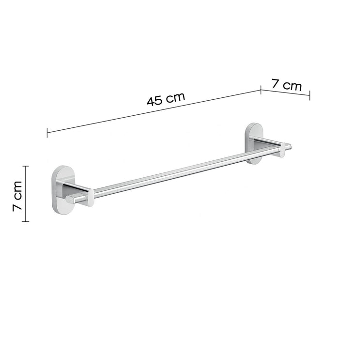 Portasalviette 45 cm in acciaio inox e Cromall 5321-45 Gedy serie FEBO Cromato