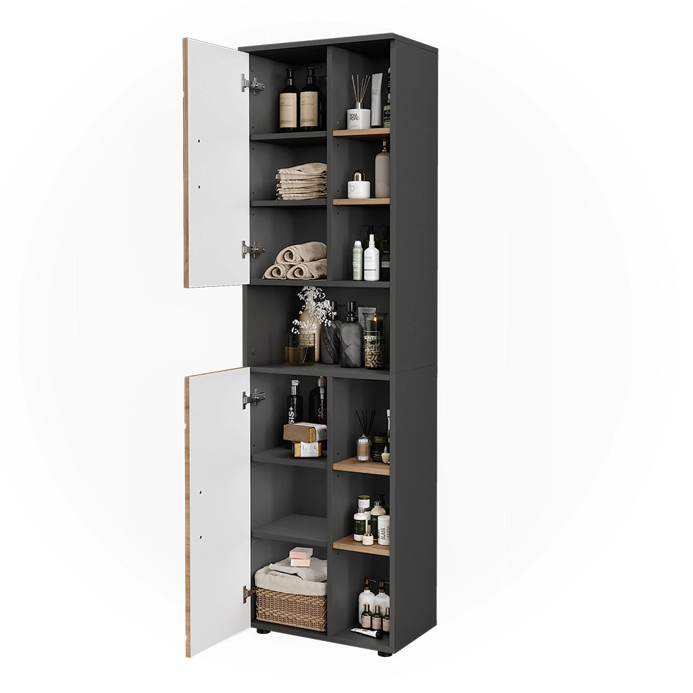 Vicco Mobile alto Antracite/Artisan 50 x 172 cm con 2 porte