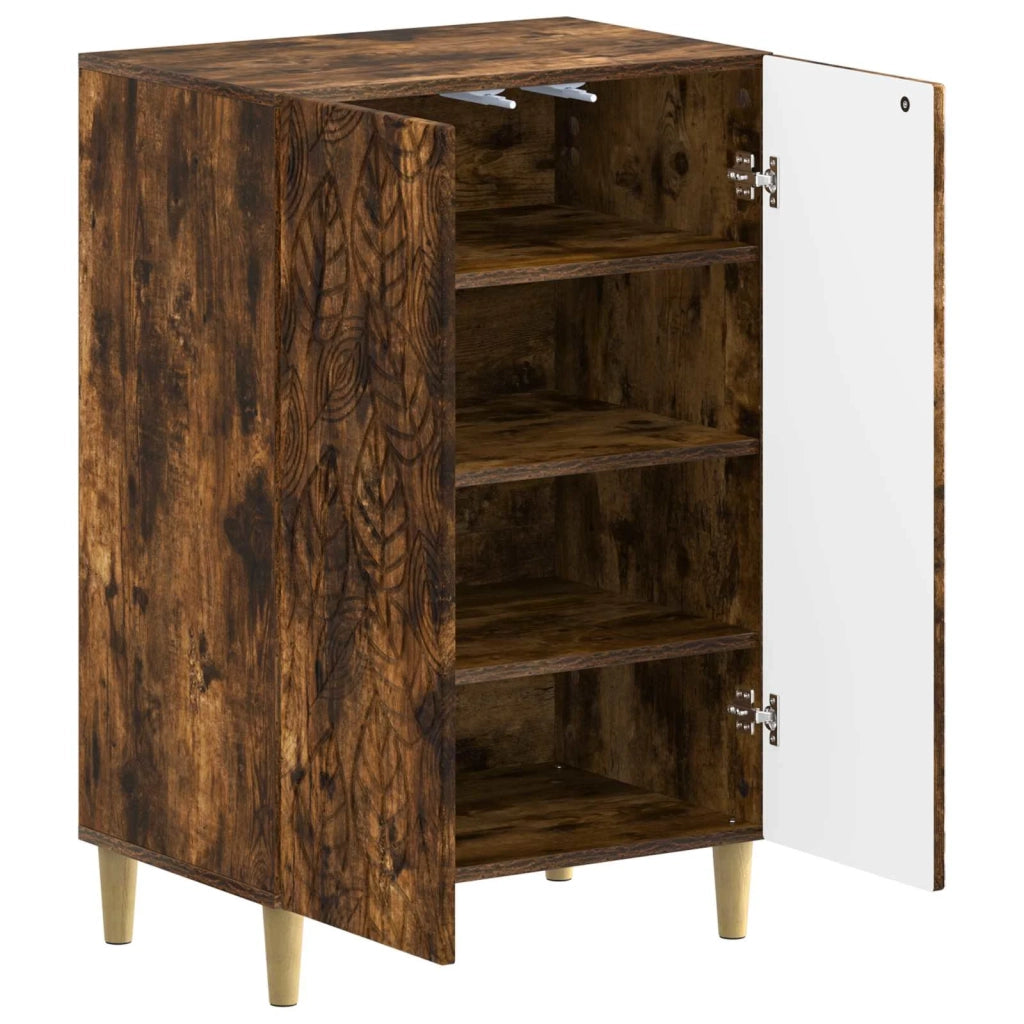 Mobile per scarpe DELFT 59,5 x 39,5 x 90 cm Rovere Fumo 897090