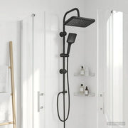 Sistema doccia con soffione Nero 48 x 30 x 100 cm Acciaio Inox 42053771