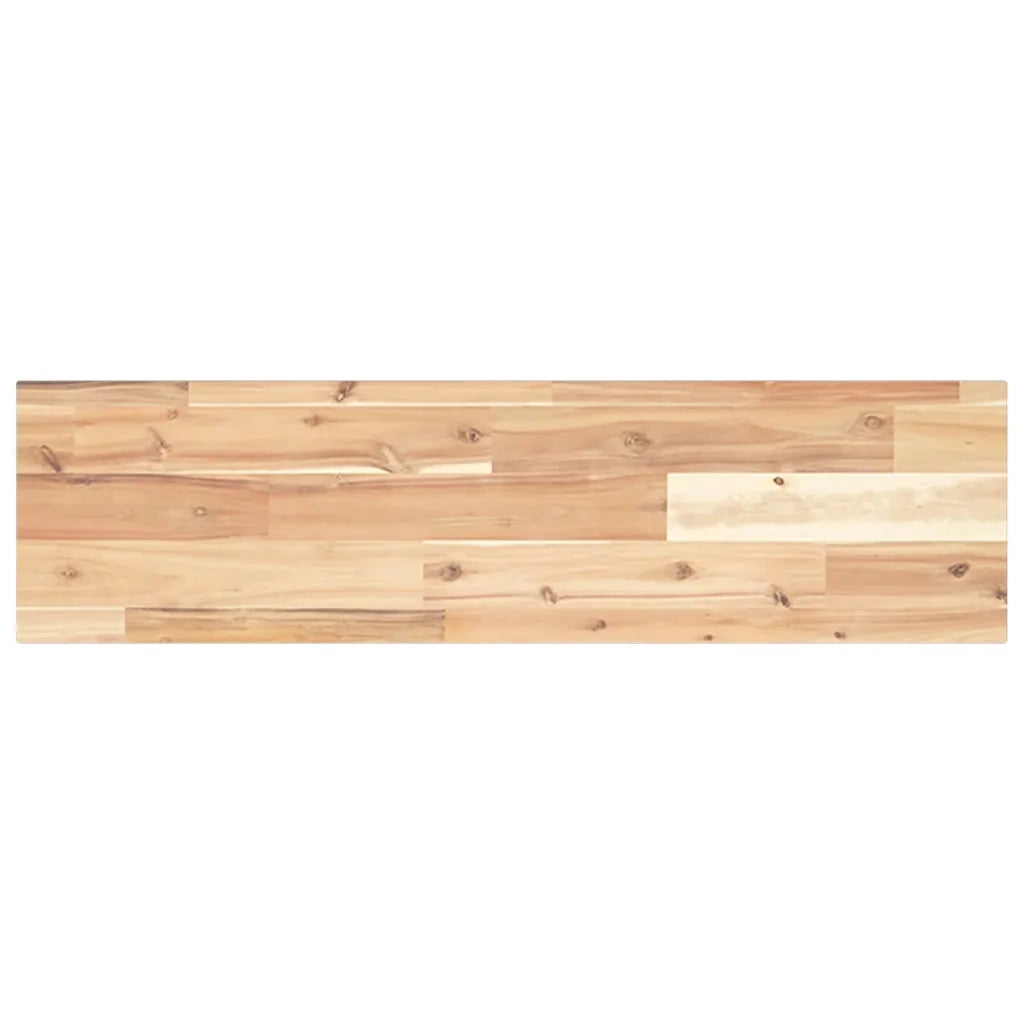 vidaXL Mensole da Parete 2 pz 80x20x2 cm Legno Acacia Non Trattato