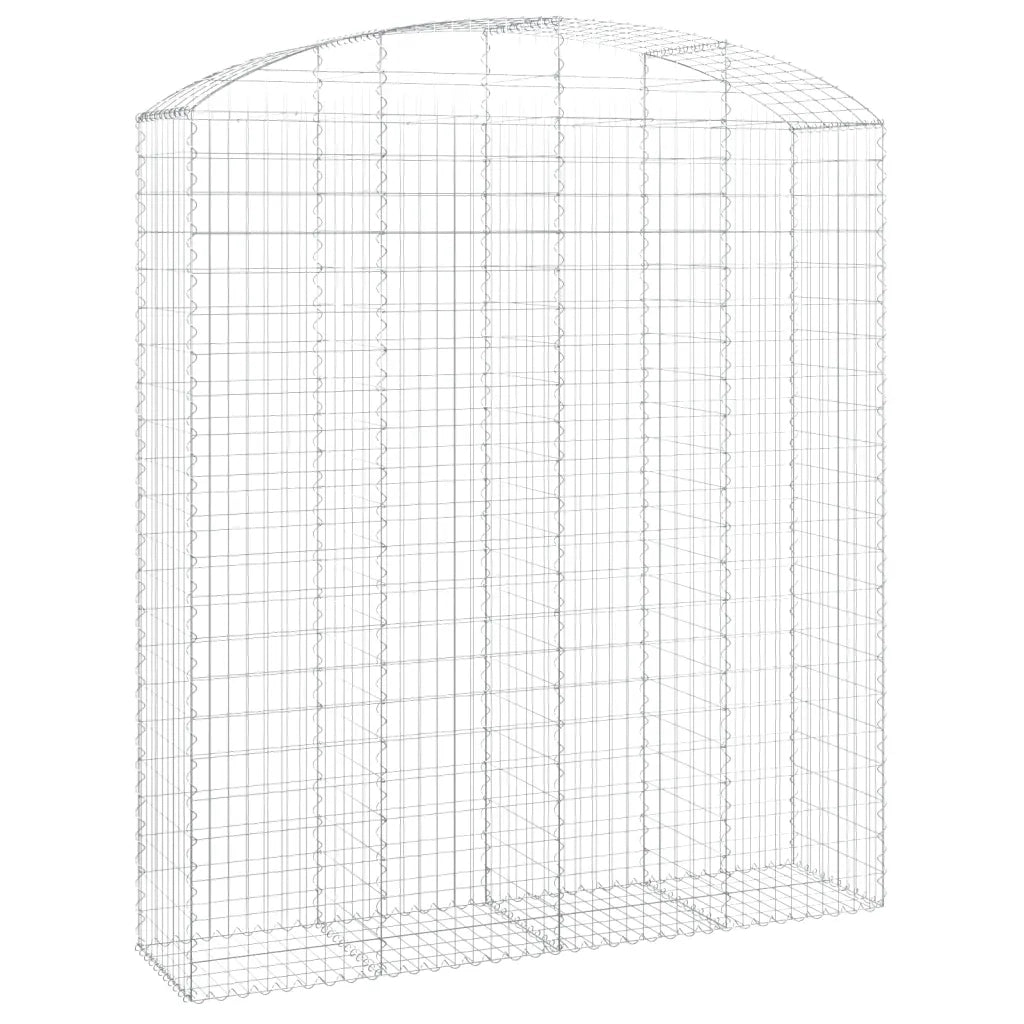 Cesto Gabbione ad Arco 200x50x220/240 cm Ferro Zincato