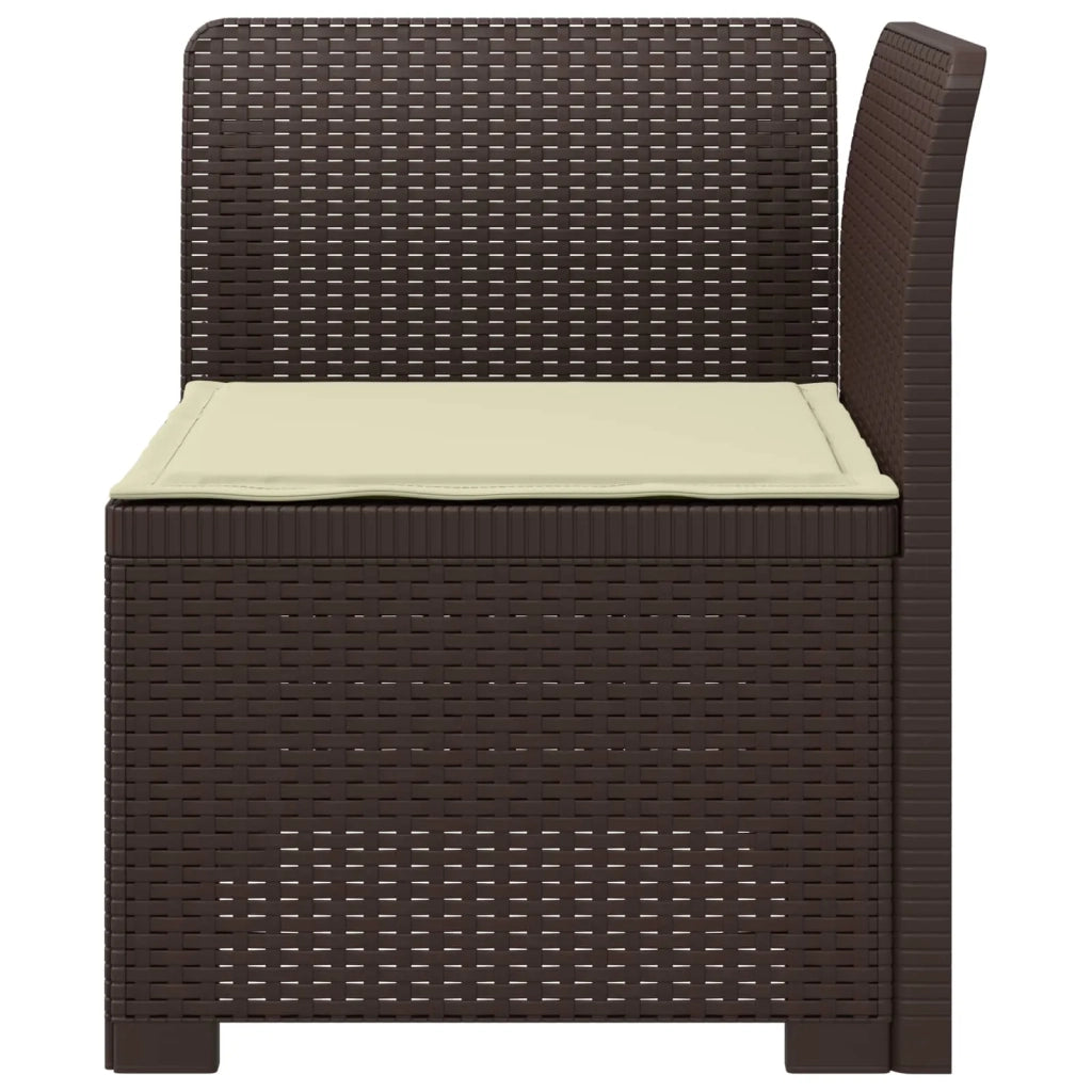 Divano da esterno-Divano da Giardino a 1 Posto con Cuscino Aspetto Rattan PP 878437