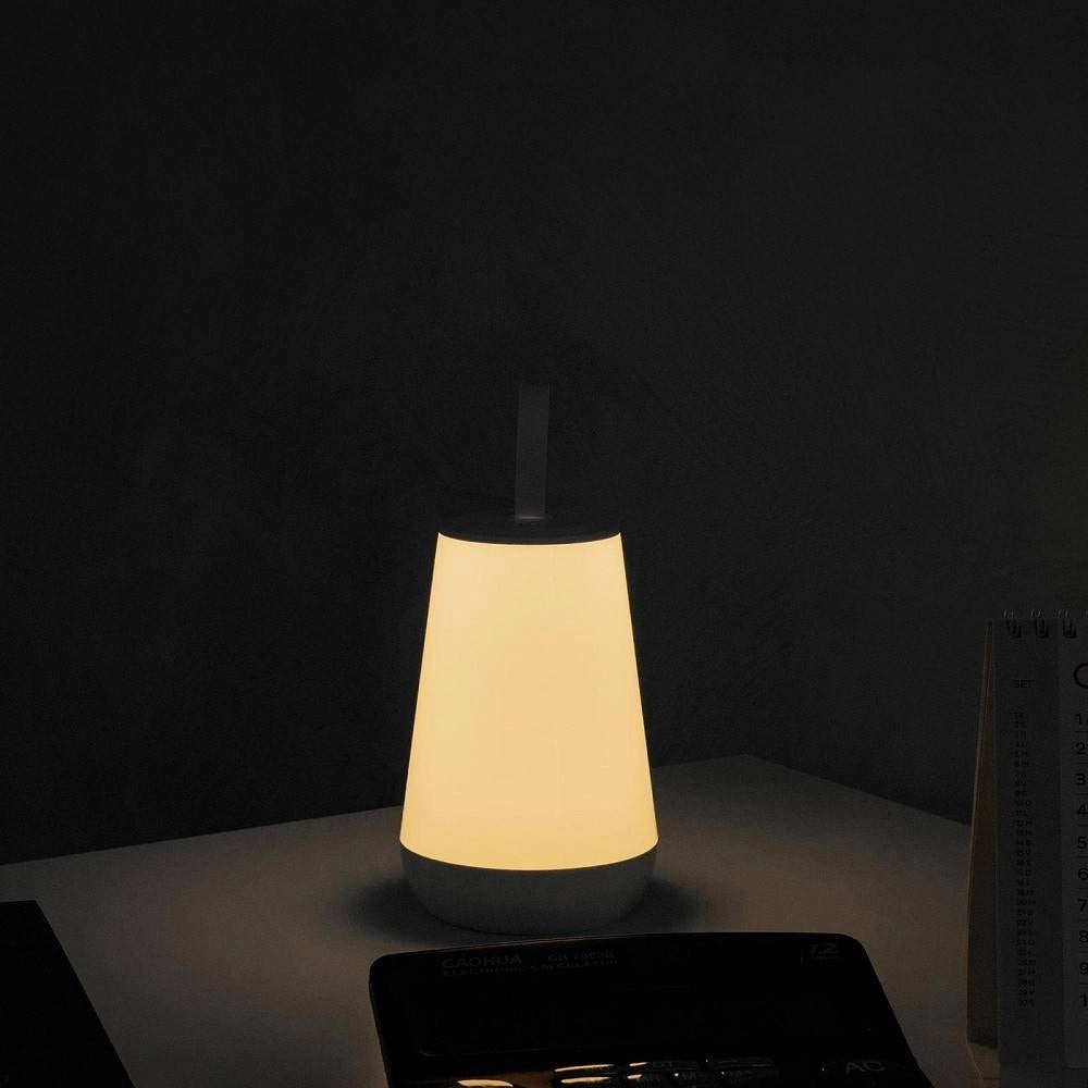 Trade Shop - Lampada Ricaricabile Portatile Led Rgb Bambini Relax Notturna Touch Dimmerabile 3w -