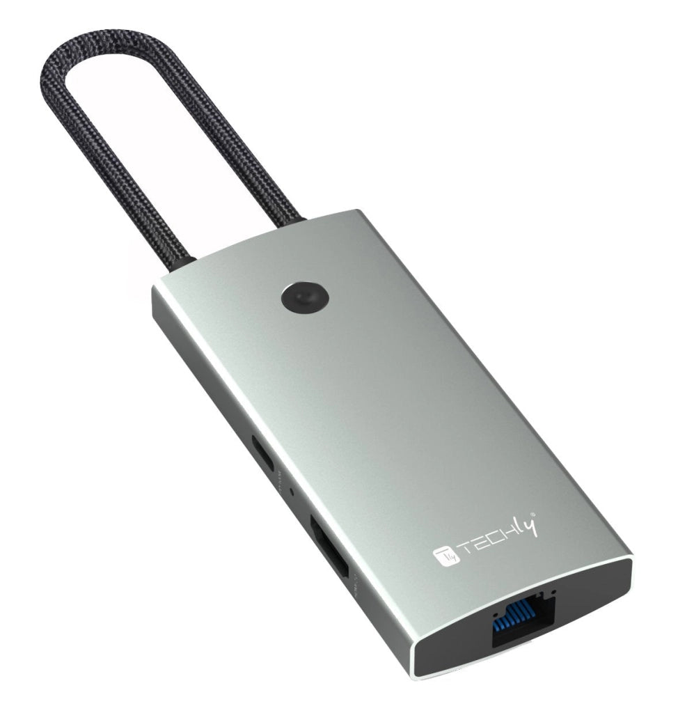 Docking Station Multifunzione Hub USB-C 6 in 1 con interruttore