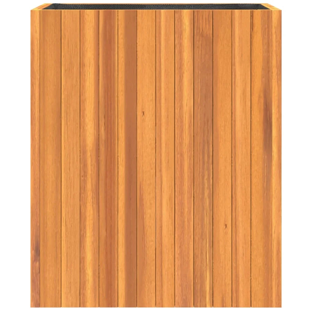 Vassoio per fioriera aiuola rialzata piante fiori terrazza giardino 59 x 27,5 x 70 cm legno massello di acacia marrone 02_0037688