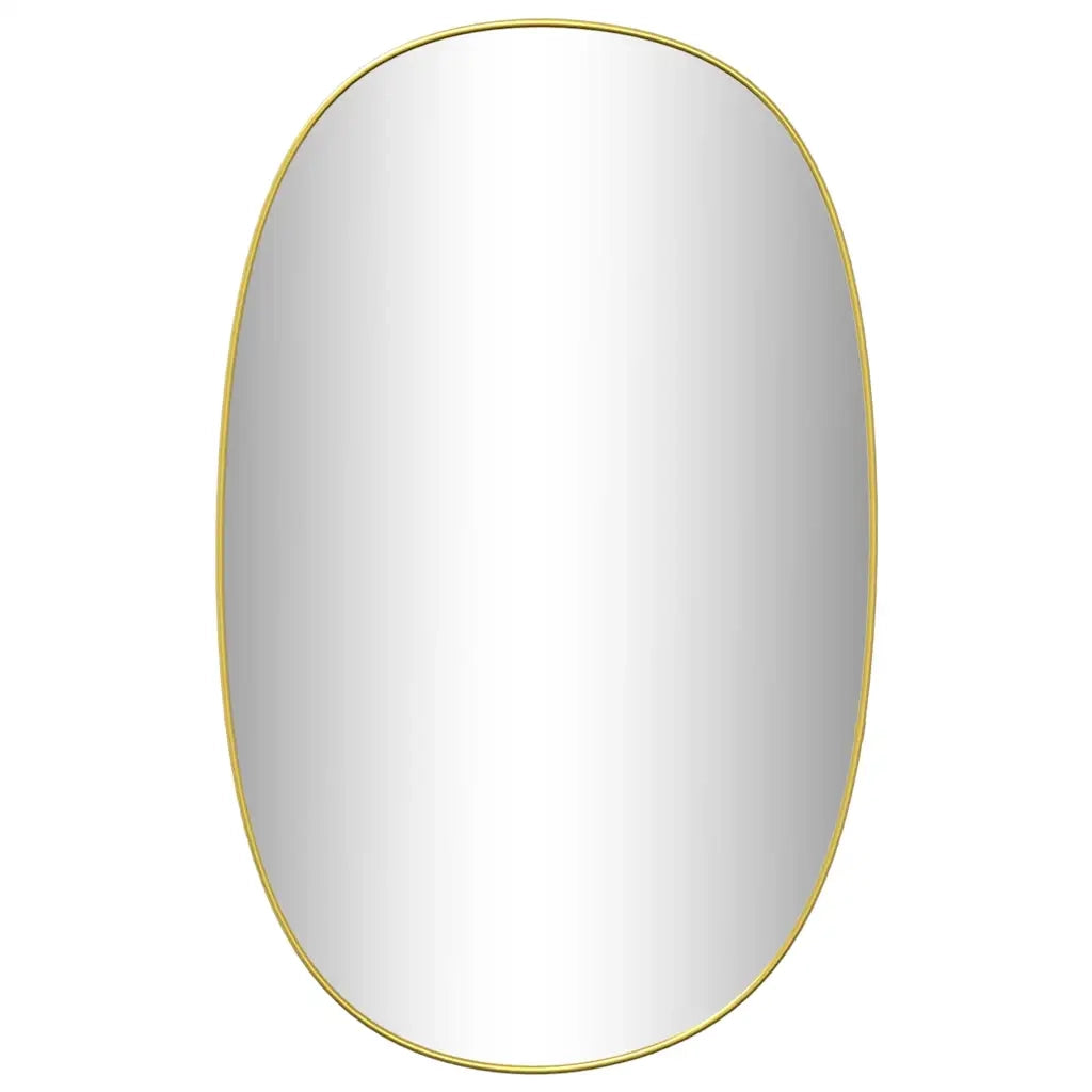 vidaXL Specchio da Parete Dorato 80x50 cm