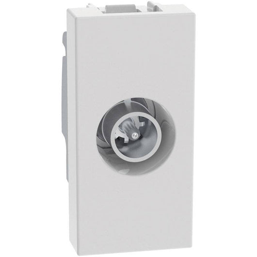 Presa TV coassiale passante terminale Bticino MatixGO 1 modulo bianco JW4202P10