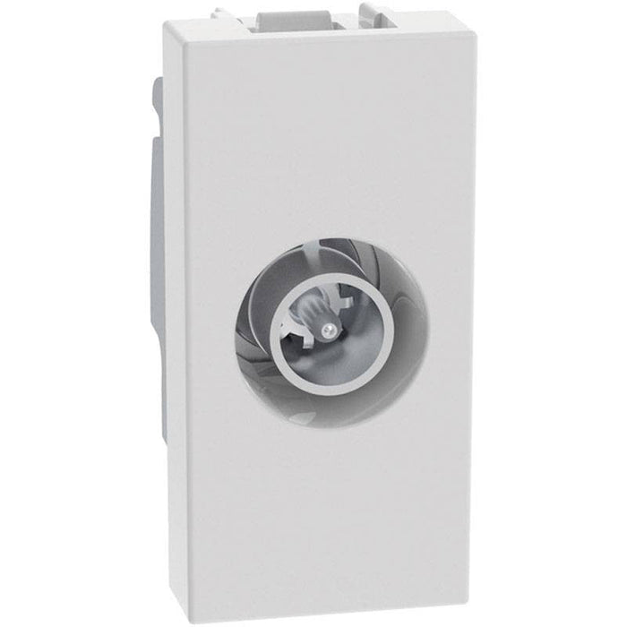 Presa TV coassiale passante terminale Bticino MatixGO 1 modulo bianco JW4202P10