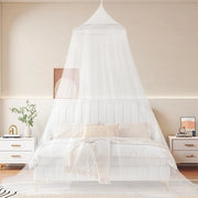 Rete Anti Zanzare - Insecti Repellente - Ideale per Viaggiatori - Bianco - Adatto per Letto a Due - Design Minimalista - Per una Notte di Riposo Rilassante
