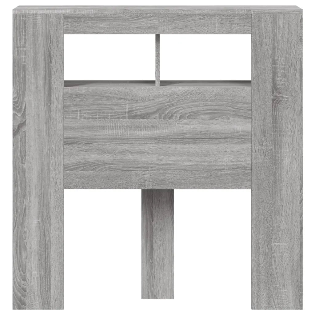 Testiera | Testata LED Grigio Sonoma 100x18,5x103,5 cm Legno Multistrato