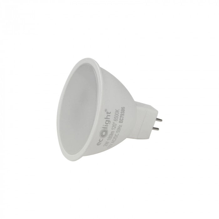 Lampadina LED MR16 GU5.3 2W 12V 6500K 160lm Ecolight