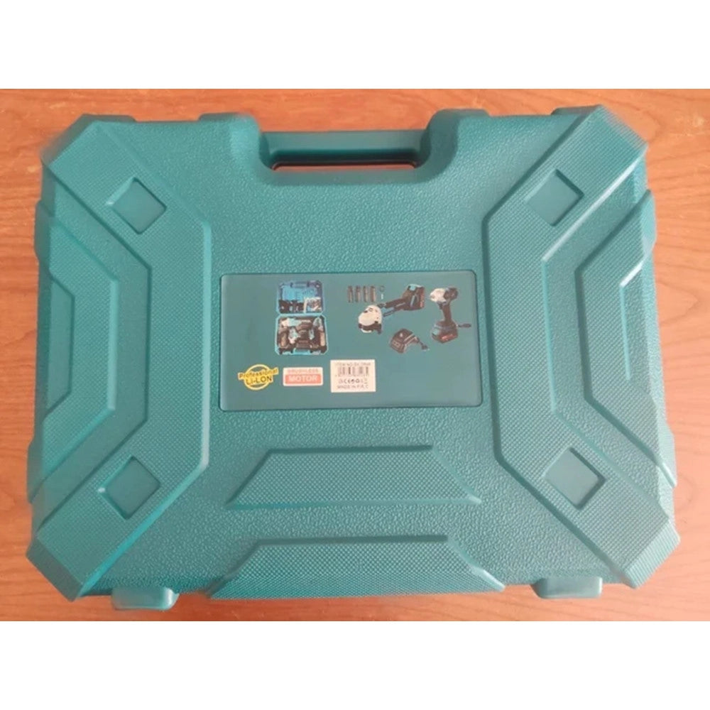 Trade Shop - Kit Avvitatore A Impulsi + Smerigliatrice Angolare Elettrici A Batteria 88v Molteplici Usi -