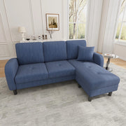 Divano angolare in velluto a coste - Xylo - 166x118x77 cm - Design modulare, ideale per soggiorni, appartamenti e uffici
