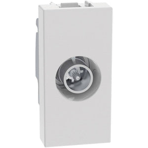 Presa TV coassiale passante Bticino MatixGO 1 modulo bianca JW4202P14